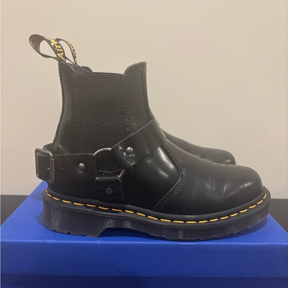 Dr. Martens Wincox Leather Buckle Ankle Boots